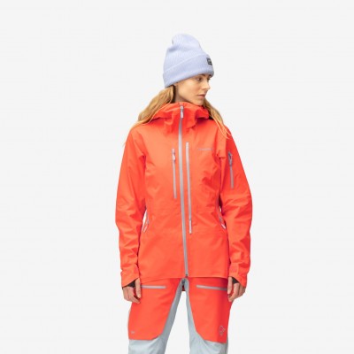 Norrona Lofoten Goretex Pro Jacket Women Orange Alert