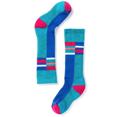Smartwool Kids Socks Stripe Bright Blue Mountain Pro Shop Val d'isère